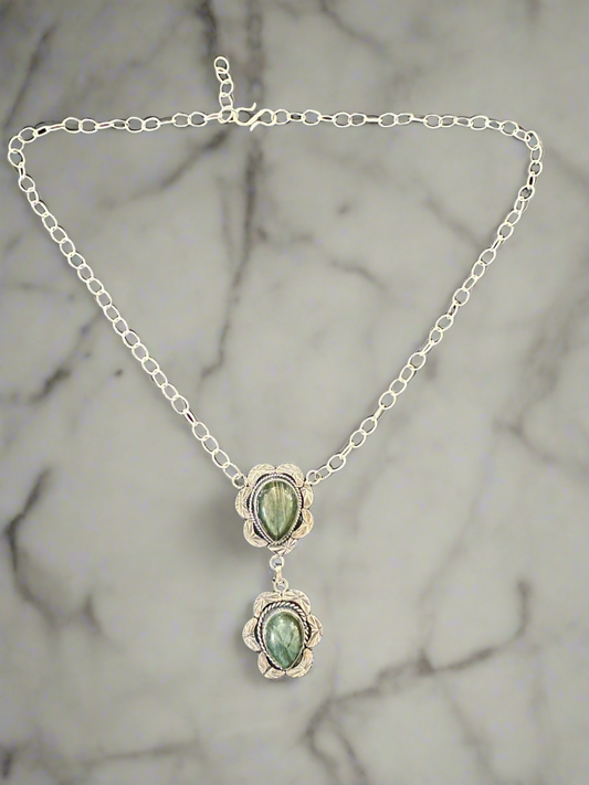 Silver Labradorite Necklace