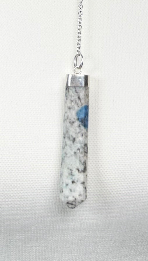 .925 Sterling Silver Lariat Necklace with K2