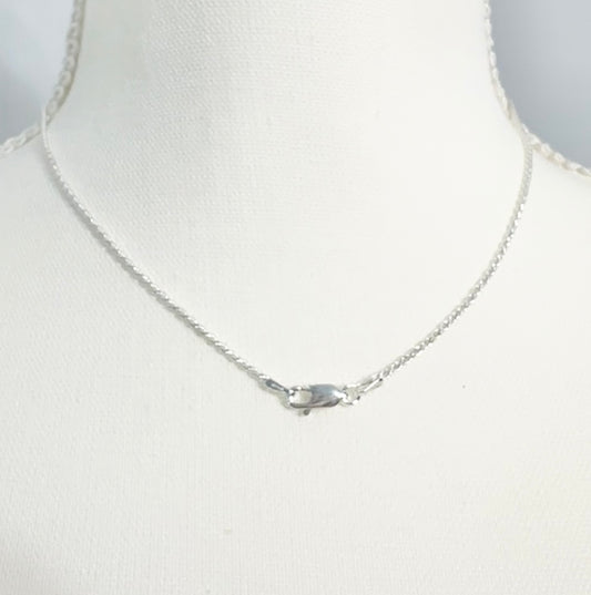 .925 Sterling Silver Rope Chain Necklace