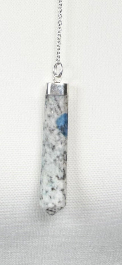.925 Sterling Silver Lariat Necklace with K2
